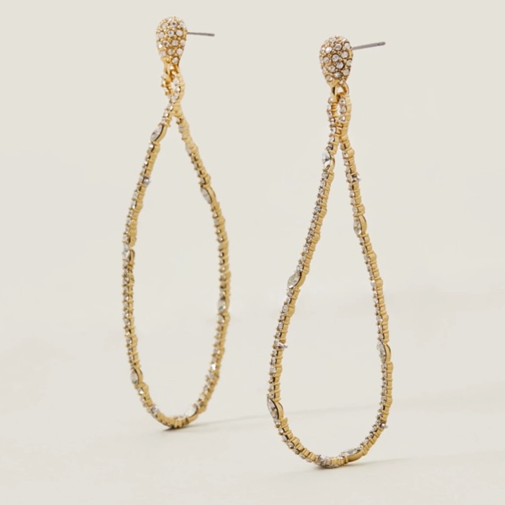 Alexis Bittar Lightweight Thorny Lace Pavé Crystal Twisted Sculptural Earring - Picture 2 of 16